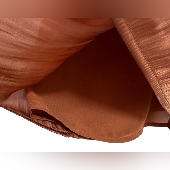 A New Day Women's Brown Shimmer Copper  Adjustable Strap Tank Sz M - Picture 2 of 7